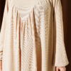 V-Neck Dress with Gathered Detail Beige – Bild 4