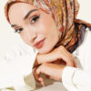Velora Patterned Soft Shawl Dark Brown - Afbeelding 2