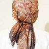 Velora Patterned Soft Shawl Dark Brown - Afbeelding 3
