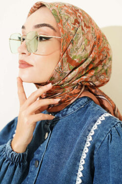 Alternative view of Velora Patterned Soft Shawl Camel
