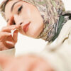 Velora Patterned Soft Shawl Khaki