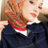 Velora Patterned Soft Shawl Red - Image 2