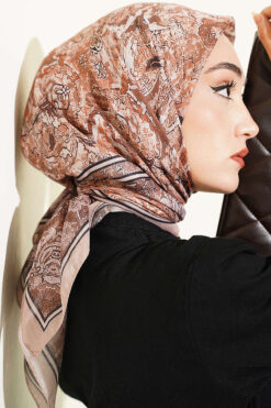 Alternative view of Velora Patterned Soft Shawl Sand Beige