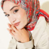 Velora Patterned Soft Shawl Pomegranate Blossom - Image 2