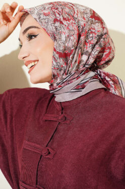 Alternative view of Velora Patterned Soft Shawl Mink