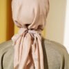 Vera Plain Scarf with Hem Edge Light Mink – Image 3