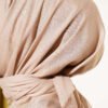 Vera Plain Scarf with Hem Edge Light Mink – Image 4