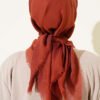 ⁦Vera Plain Scarf with Hem Edge Copper⁩ - الصورة ⁦3⁩