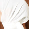 Vera Plain Scarf with Hem Edge White - immagine 4