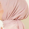 Vera Plain Scarf with Hem Edge Powder Pink - الصورة 4