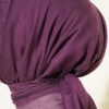 Vera Plain Scarf with Hem Edge Vinegar - immagine 4