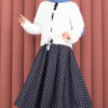 Vera Plush Cardigan with Front Tie Ecru - Imagen 4