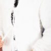 Vera Plush Cardigan with Front Tie Ecru - Imagen 5