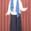 Vera Plush Cardigan with Front Tie Ecru - Imagen 6