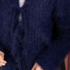 Vera Plush Cardigan with Front Tie Navy Blue - immagine 6
