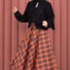 Vera Plush Cardigan with Front Tie Black – Image 4