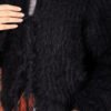Vera Plush Cardigan with Front Tie Black – Image 5