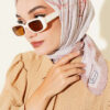 Verona Patterned Bamboo Crinkle Scarf Mink - الصورة 5