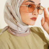 Verona Patterned Bamboo Crinkle Scarf Mink - الصورة 6