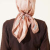 ⁦Verona Patterned Bamboo Crinkle Scarf Camel⁩ - الصورة ⁦3⁩