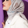 Verona Patterned Bamboo Crinkle Scarf Sand Beige – Bild 2