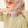 Verona Patterned Bamboo Crinkle Scarf Latte - الصورة 2