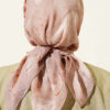 Verona Patterned Bamboo Crinkle Scarf Latte - الصورة 3