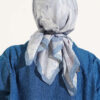 Verona Patterned Bamboo Crinkle Scarf Blue - الصورة 3