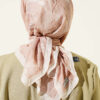 Verona Patterned Bamboo Crinkle Scarf Champagne – Bild 3