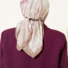 Verona Patterned Bamboo Crinkle Scarf Mink - الصورة 3