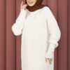 Vinea Diamond Pattern French Terry Knit Sweater Cream - Afbeelding 2