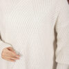 Vinea Diamond Pattern French Terry Knit Sweater Cream - Afbeelding 4