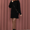 Vinea Diamond Pattern French Terry Knit Sweater Black - Afbeelding 3