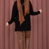 Vinea Diamond Pattern French Terry Knit Sweater Black - Afbeelding 5