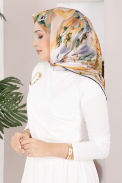 Alternative view of Vintage Rose Pattern Scarf Series Grey