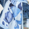Viona Bamboo French Terry Shawl Baby Blue – Image 4