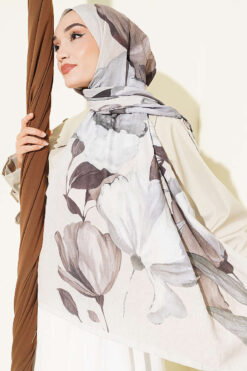 Viona Bamboo French Terry Shawl Beige