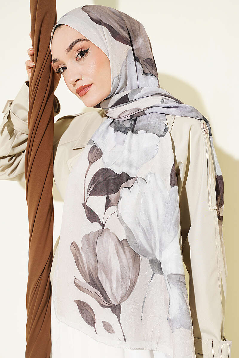 Viona Bamboo French Terry Shawl Beige - immagine 2