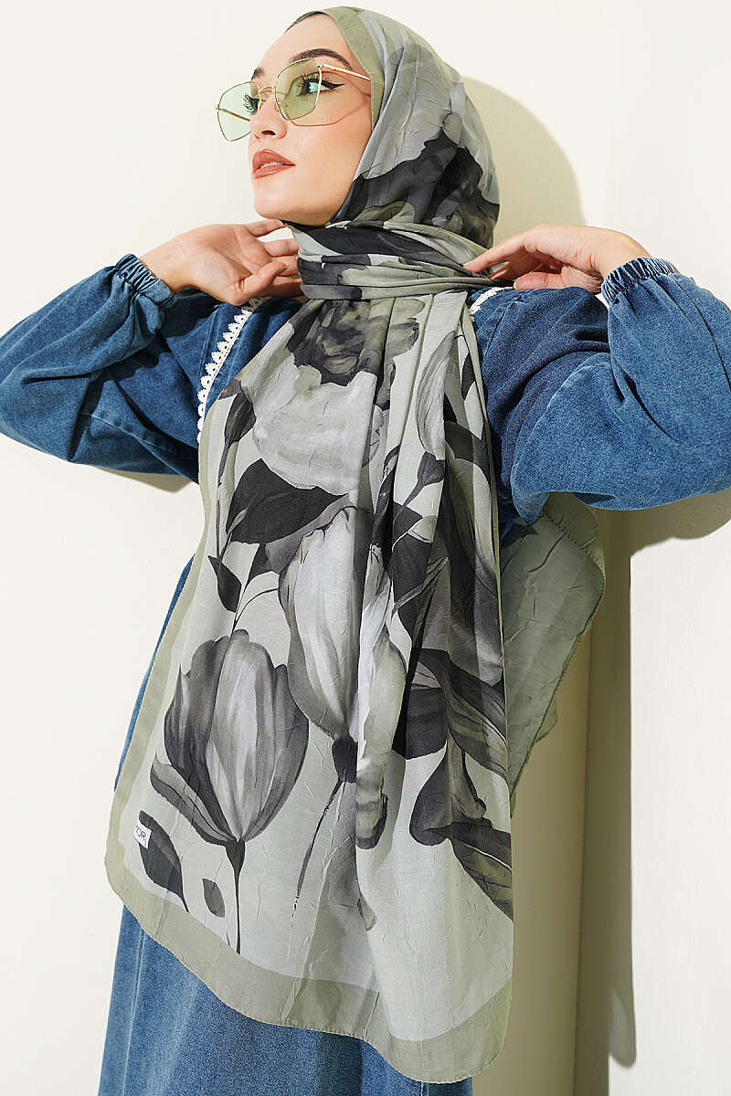 Viona Bamboo French Terry Shawl Hazel
