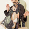 Viona Bamboo French Terry Shawl Sand Beige – Image 2