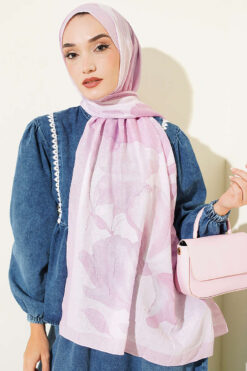 Viona Bamboo French Terry Shawl Pink