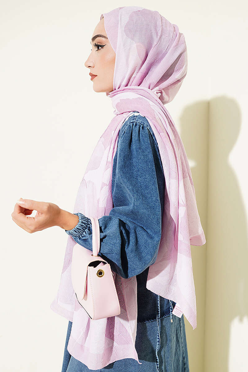 Viona Bamboo French Terry Shawl Pink – Bild 3