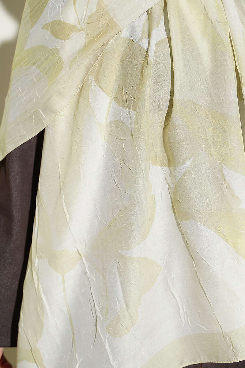 Viona Bamboo French Terry Shawl Champagne – Image 4