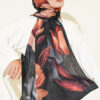Viona Bamboo French Terry Shawl Black