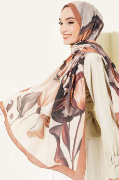 Viona Bamboo French Terry Shawl Tan