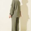 Collared Two-Piece Set with Tie Detail Hazel - immagine 3