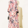 Tie-Neck Ruffled Ankle-Length Dress Rose Dust – Image 3