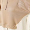 Collared Button-Detail French Terry Tunic Latte - Image 4