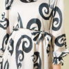 Ruffled Collar Dress with Ribbon Detail Anthracite - الصورة 4
