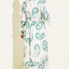 Ruffled Collar Dress with Ribbon Detail Green - Afbeelding 3